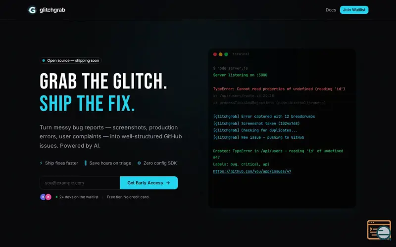 Screenshot of Glitchgrab