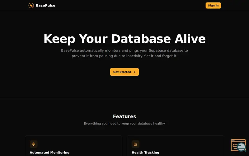 Screenshot of BasePulse