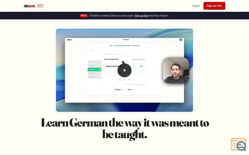 Screenshot of Detawk