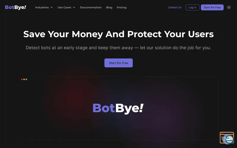 Screenshot of BotBye!