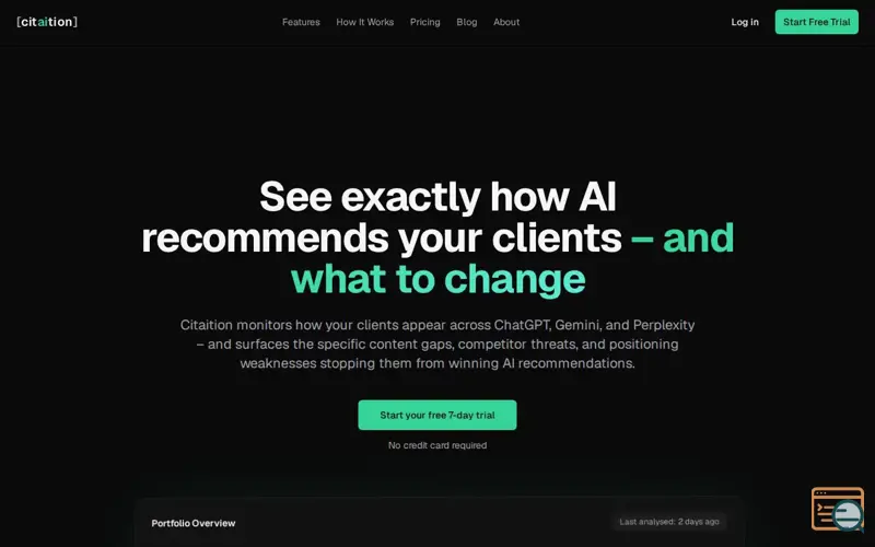 Screenshot of Citaition