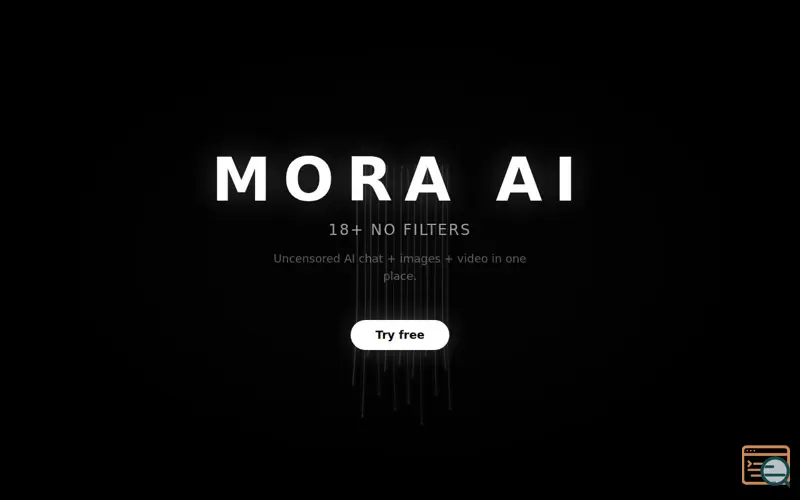 Screenshot of MORA AI
