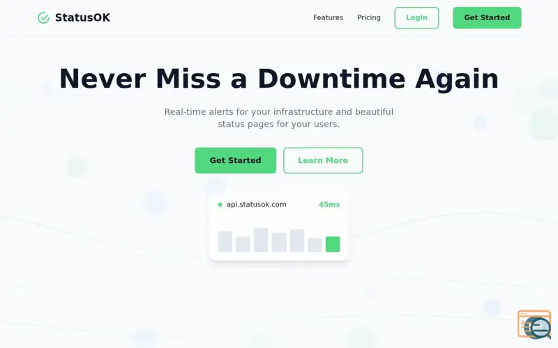 Screenshot of StatusOK