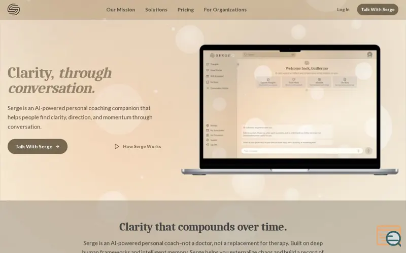 Screenshot of Serge AI