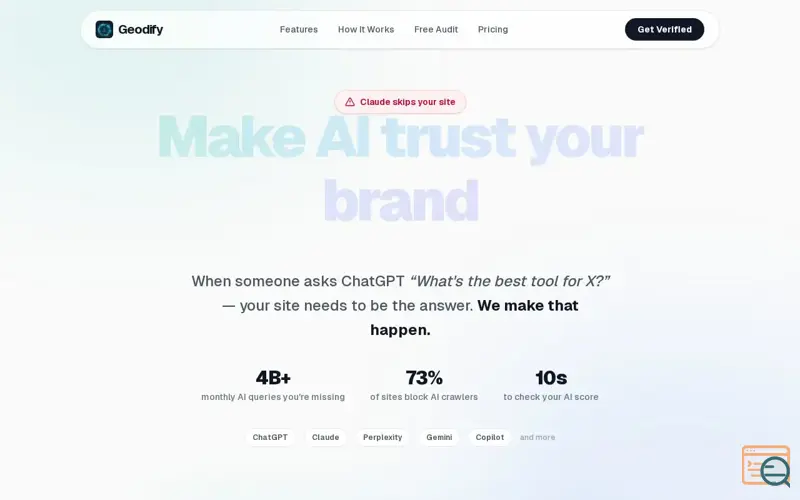Screenshot of Geodify