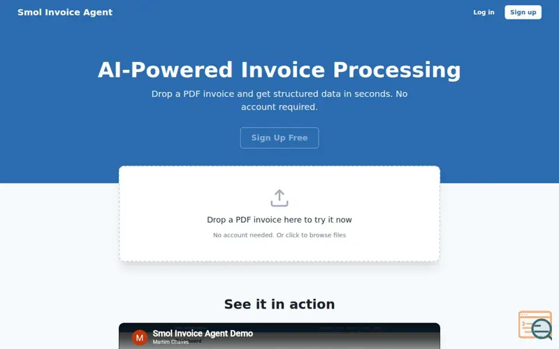Screenshot of Smolinvoiceagent