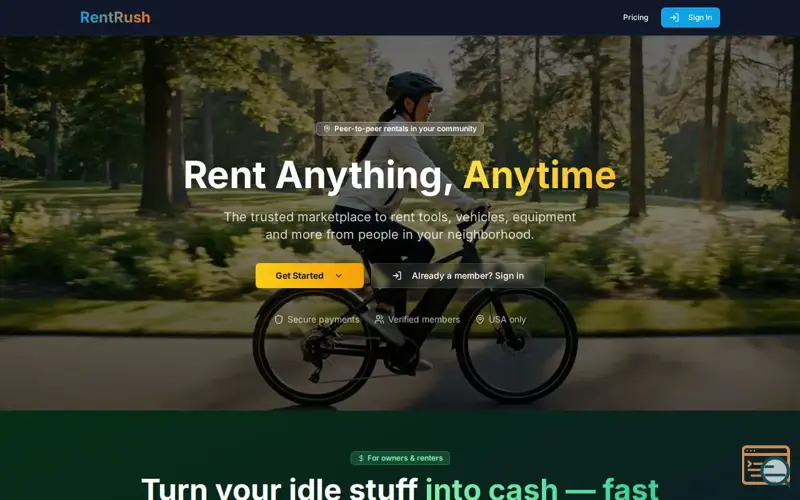 Screenshot of RentRush