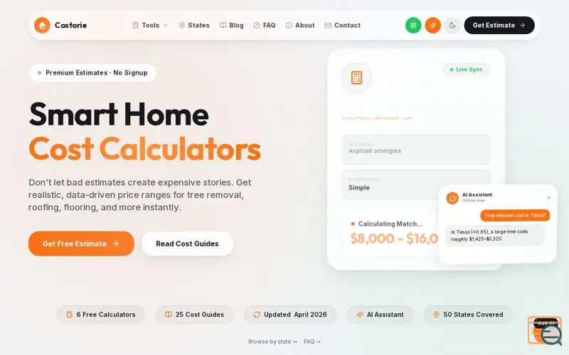 Screenshot of Costorie