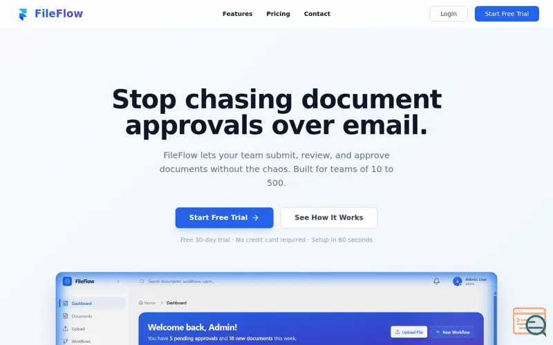 Screenshot of FileFlow