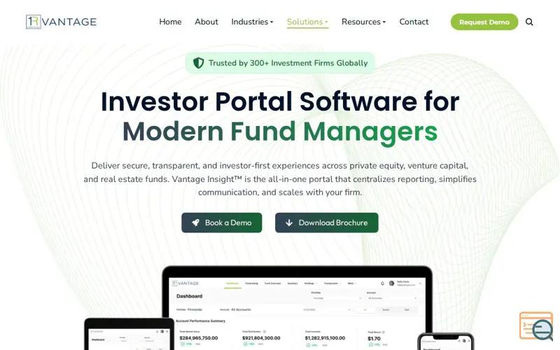 Screenshot of Vantage Insight
