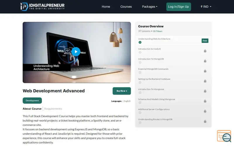 Screenshot of Digital Growth