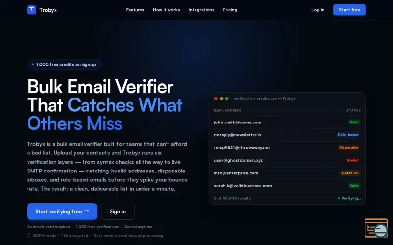 Screenshot of Trobyx