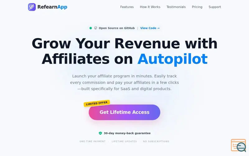 Screenshot of RefearnApp