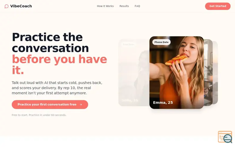 Screenshot of vibeCoach