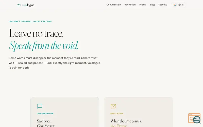 Screenshot of Ephemeral messaging that protects your privacy from people in your life