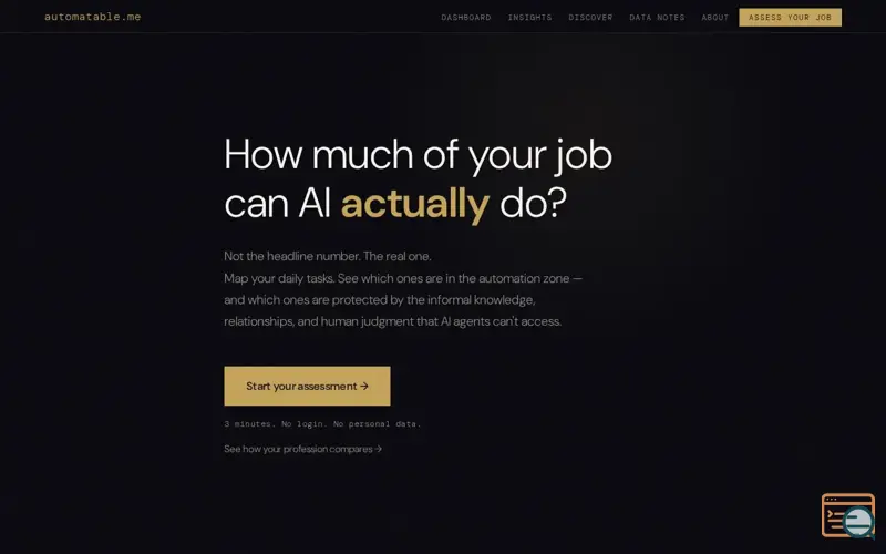 Screenshot of automatable.me