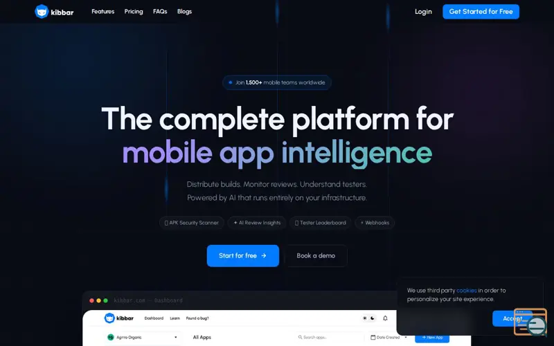 Screenshot of Kibbar