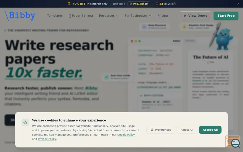 Screenshot of Bibby AI 
