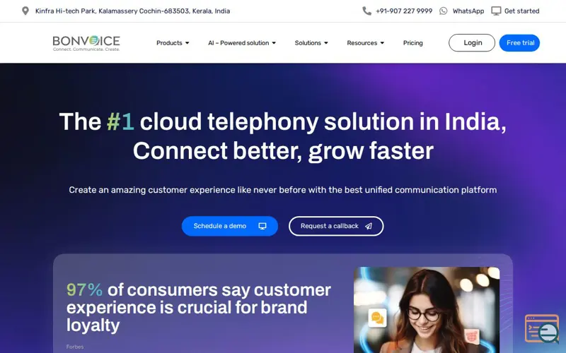 Screenshot of Bonvoice