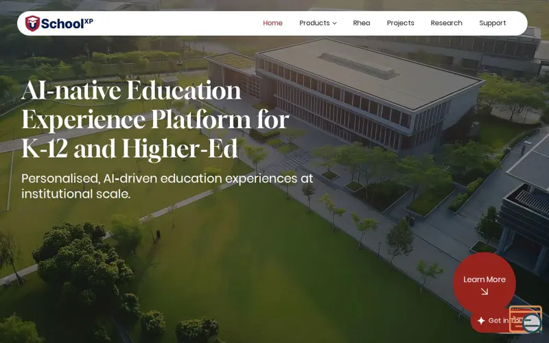 Screenshot of SchoolXP