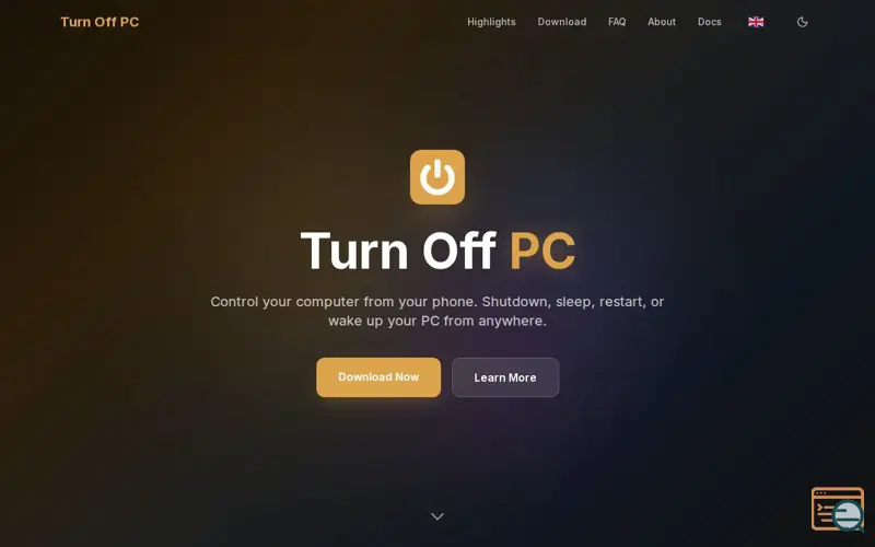 Screenshot of Turn Off PC