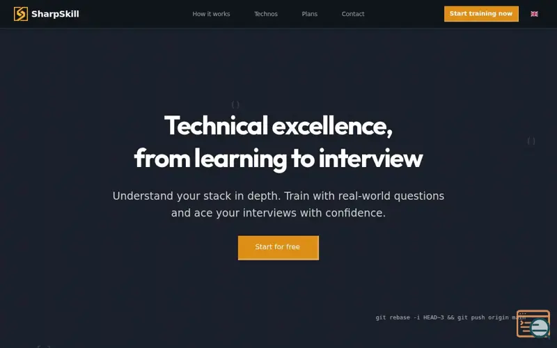 Screenshot of SharpSkill