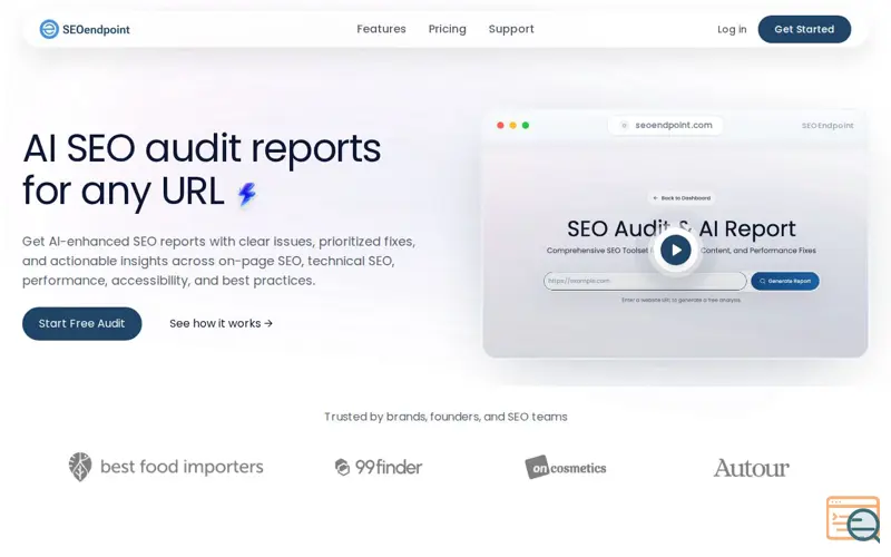 Screenshot of SEOendpoint