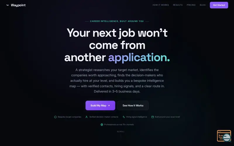 Screenshot of Waypoint