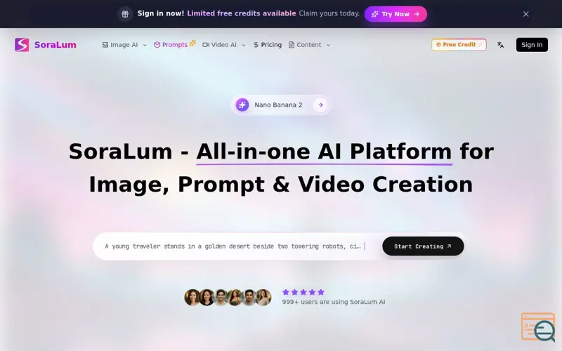 Screenshot of SoraLum