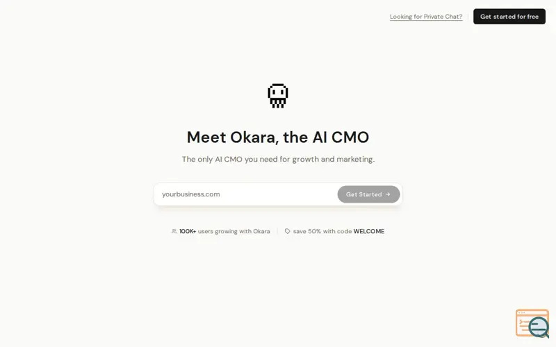 Screenshot of Okara CMO