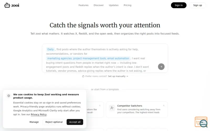 Screenshot of Zooi