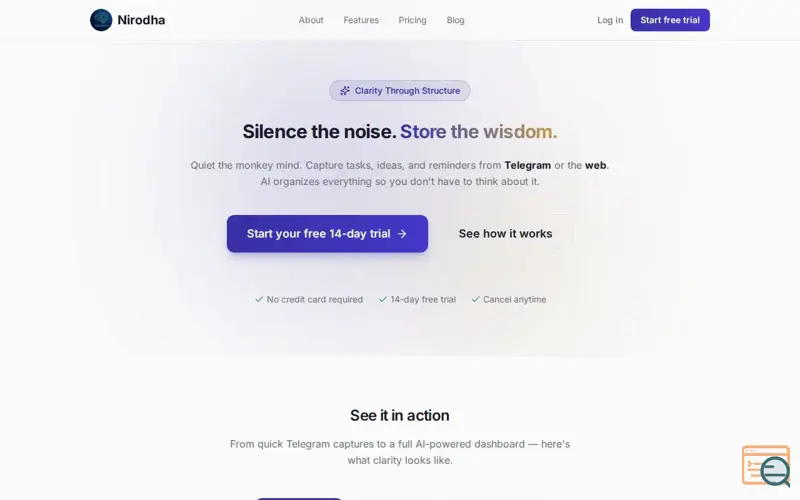 Screenshot of Nirodha