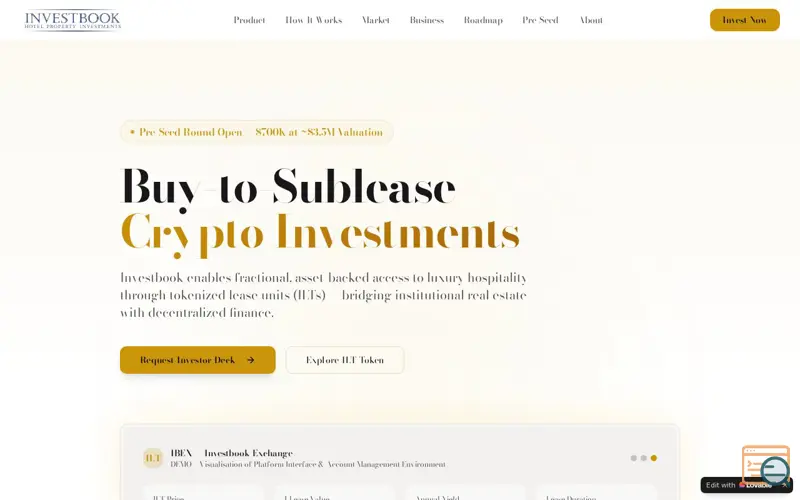 Screenshot of Investbook