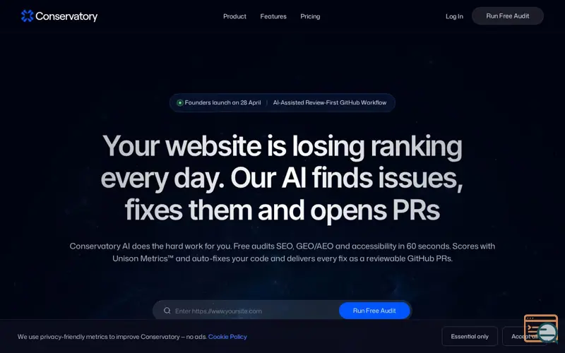 Screenshot of Conservatory