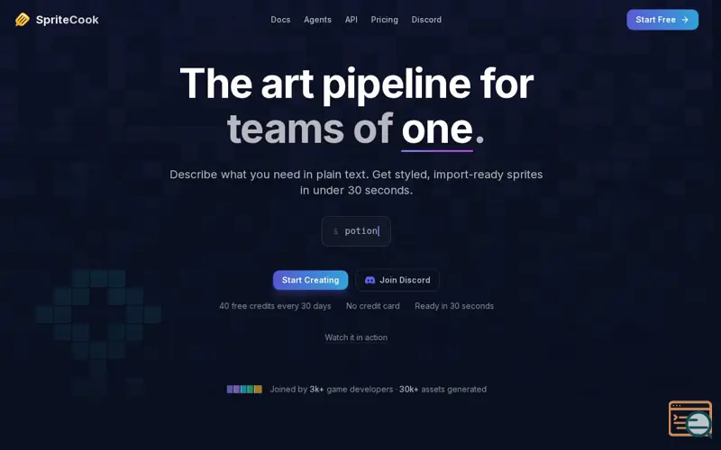 Screenshot of SpriteCook