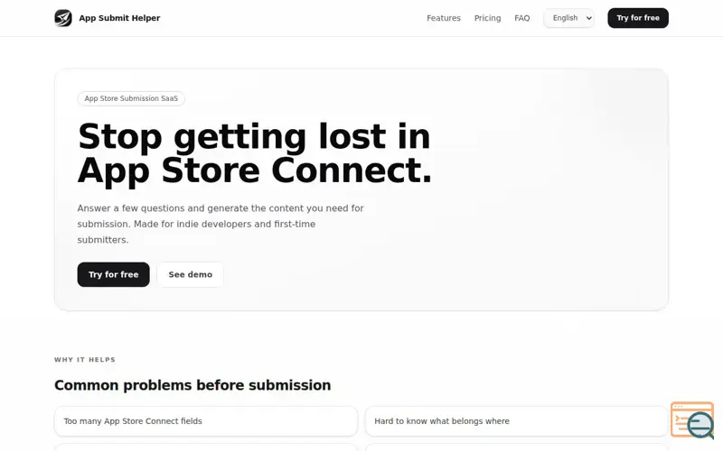 Screenshot of App Store Helper