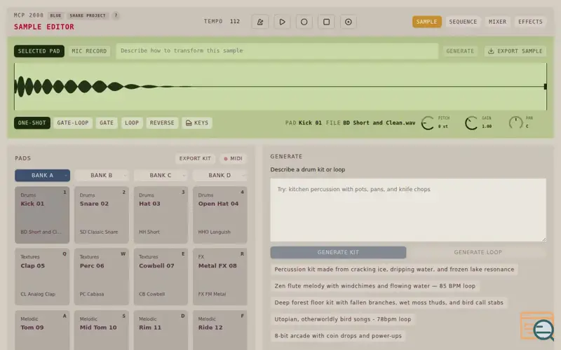 Screenshot of MCP 2000