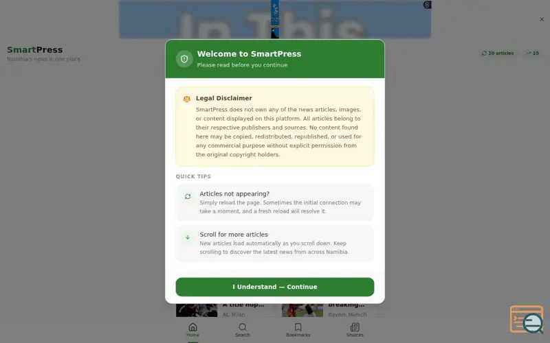 Screenshot of SmartPress