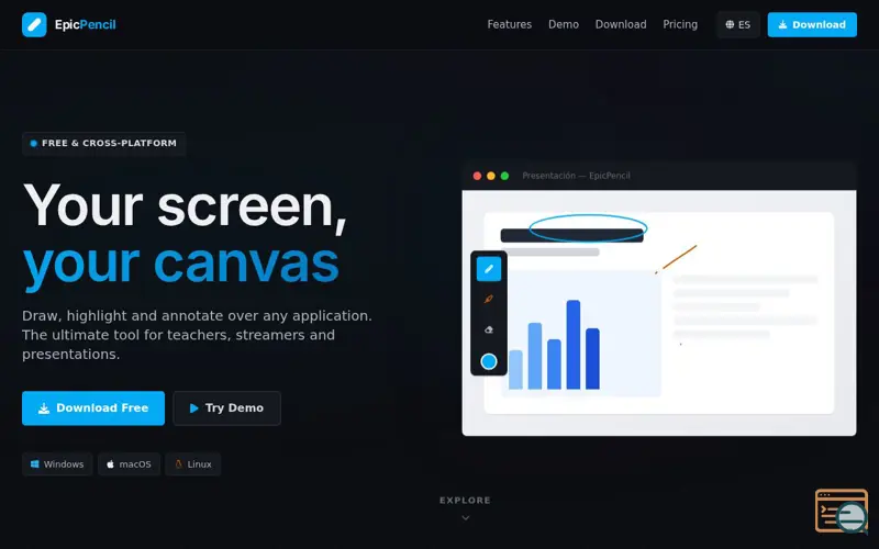 Screenshot of EpicPencil
