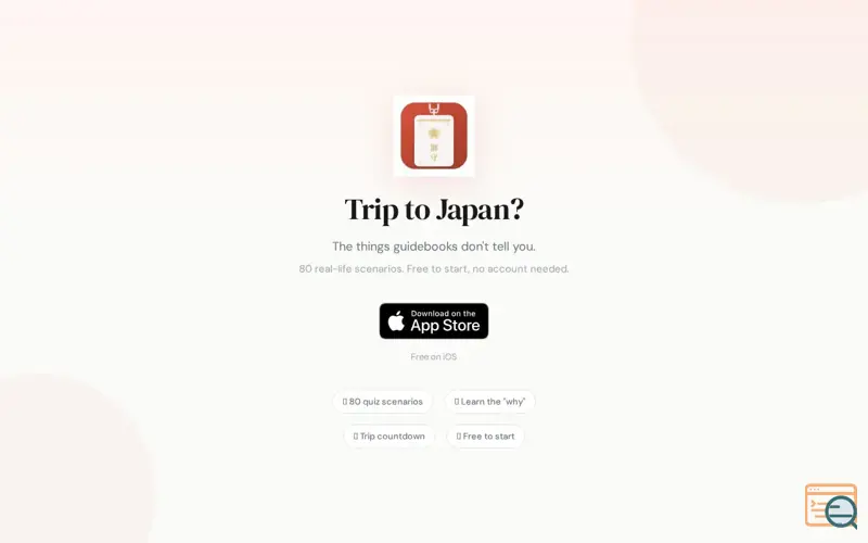 Screenshot of Trip to Japan?