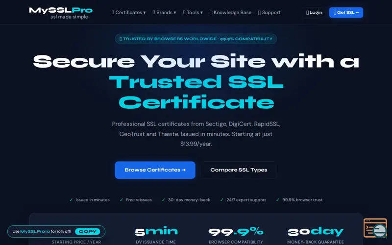 Screenshot of MySSLPro