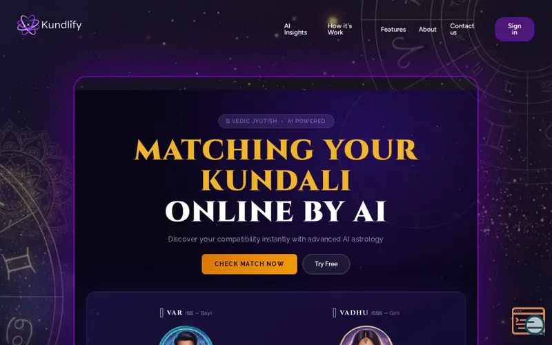 Screenshot of Kundlify AI