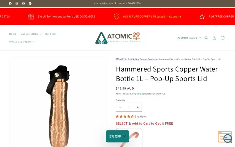 Screenshot of Atomic29