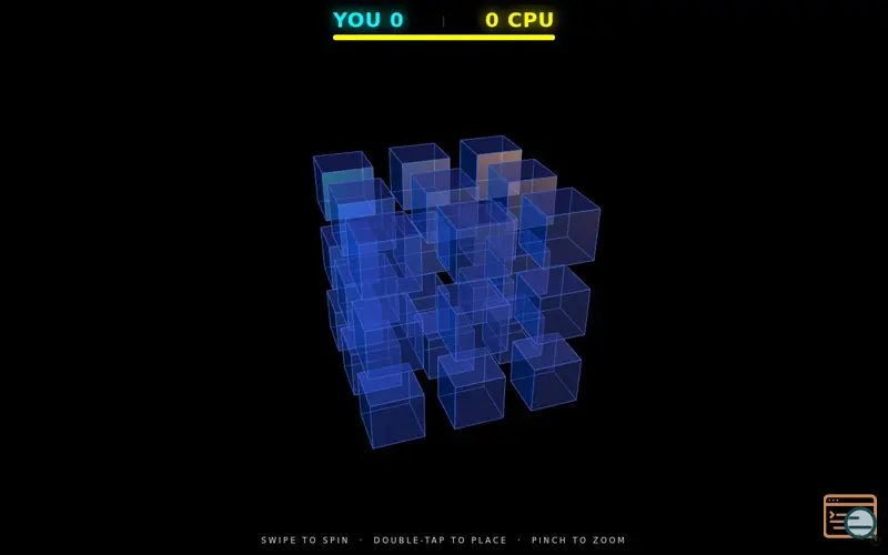 Screenshot of 3D Tik Tak Toe (Hard)