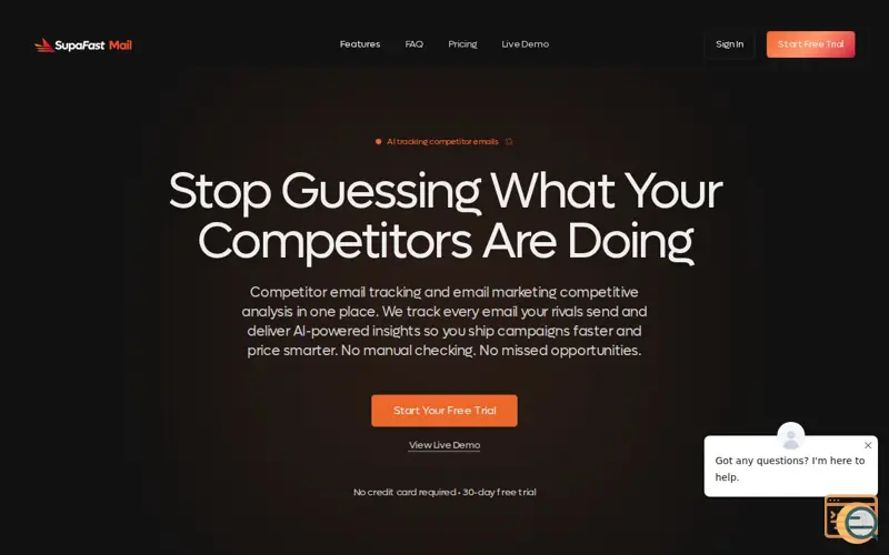 Screenshot of SupaFast Mail 