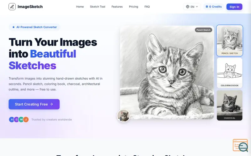 Screenshot of ImageSketch