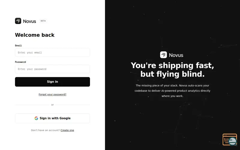 Screenshot of Novus