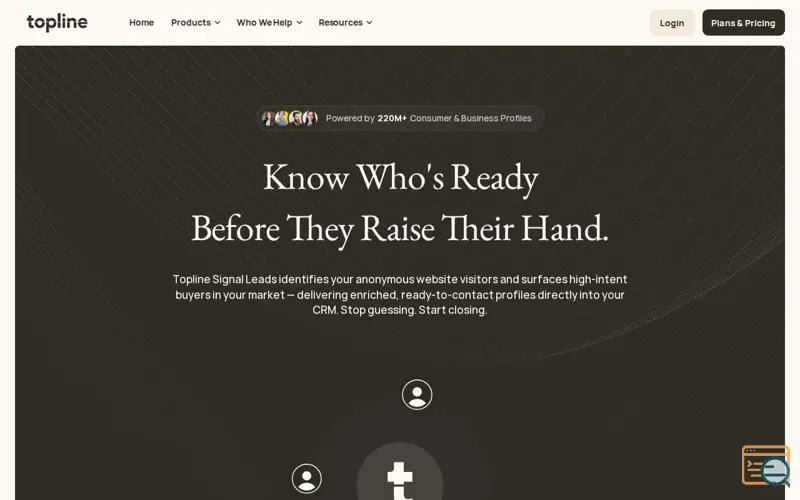 Screenshot of Topline Leads