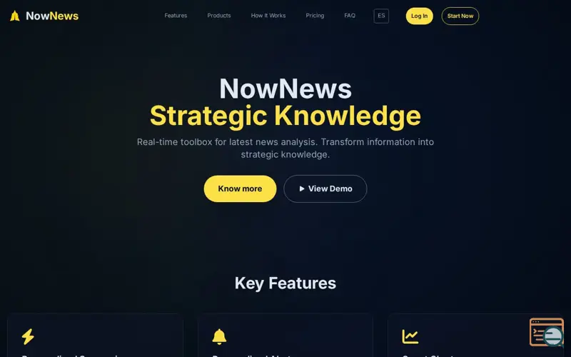 Screenshot of NowNews