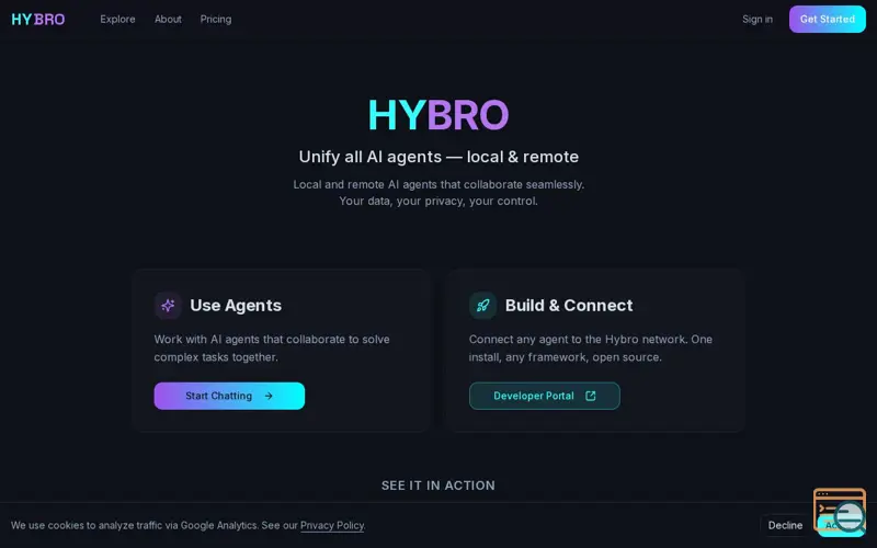 Screenshot of Hybro